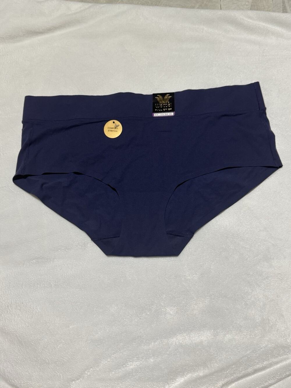 Wacoal Full Brief Panty 2XL Navy Blue Comfort Stretch Seamless High Rise NWT